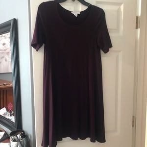 Burgundy t shirt dress